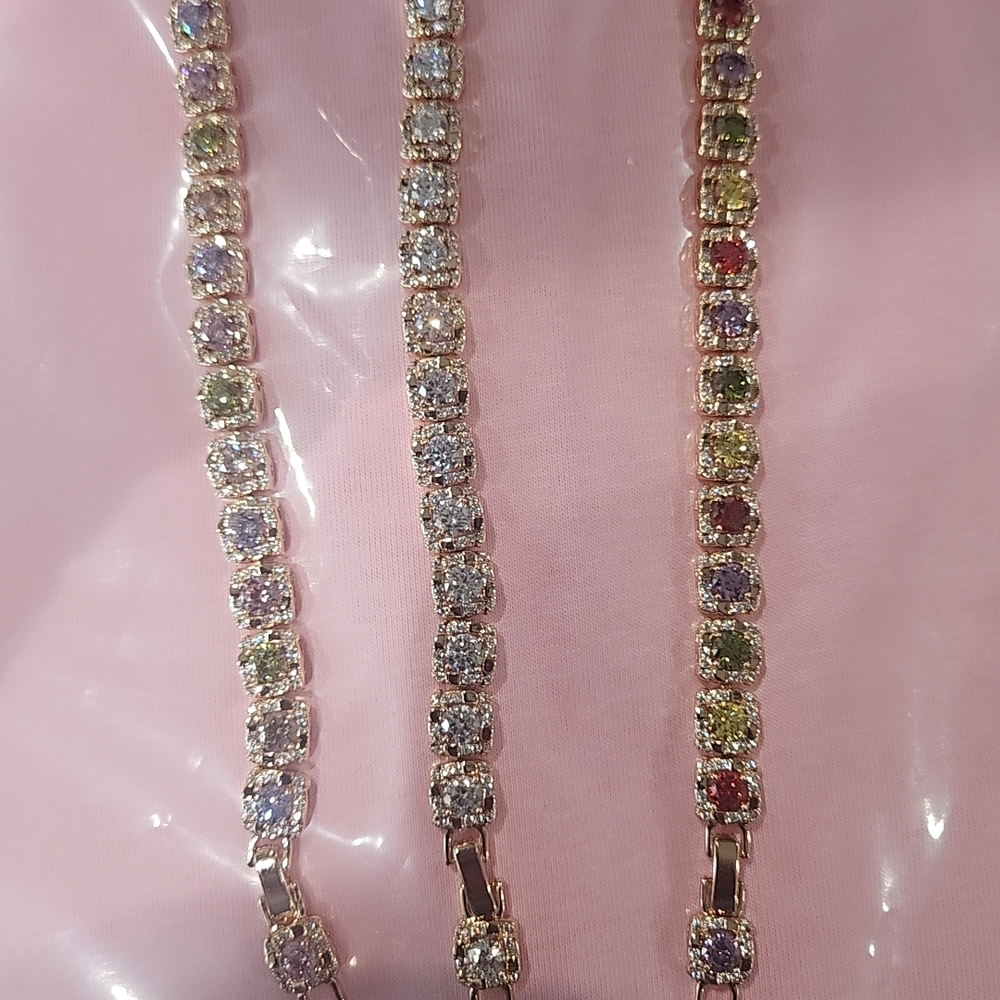 Elegant Multi-Color Gemstone Bracelet
